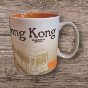 Starbucks Hong Kong Mug - Orange and Cream
